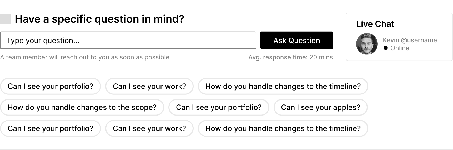 FAQ and Chat v3