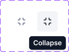 Developer handoff spec: Collapse Button