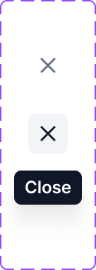Developer handoff spec: Close Button States