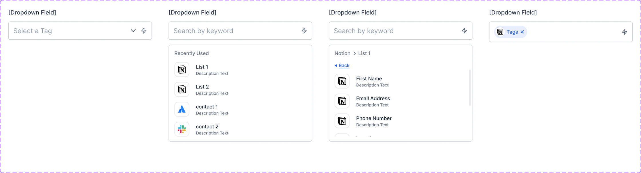 Developer handoff spec: Dropdown