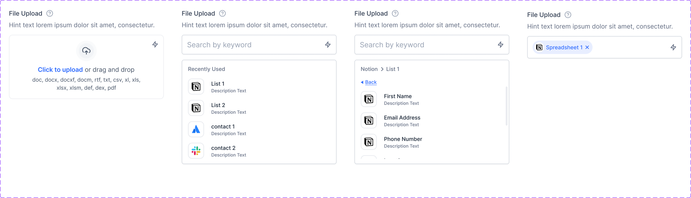 Developer handoff spec: File Upload