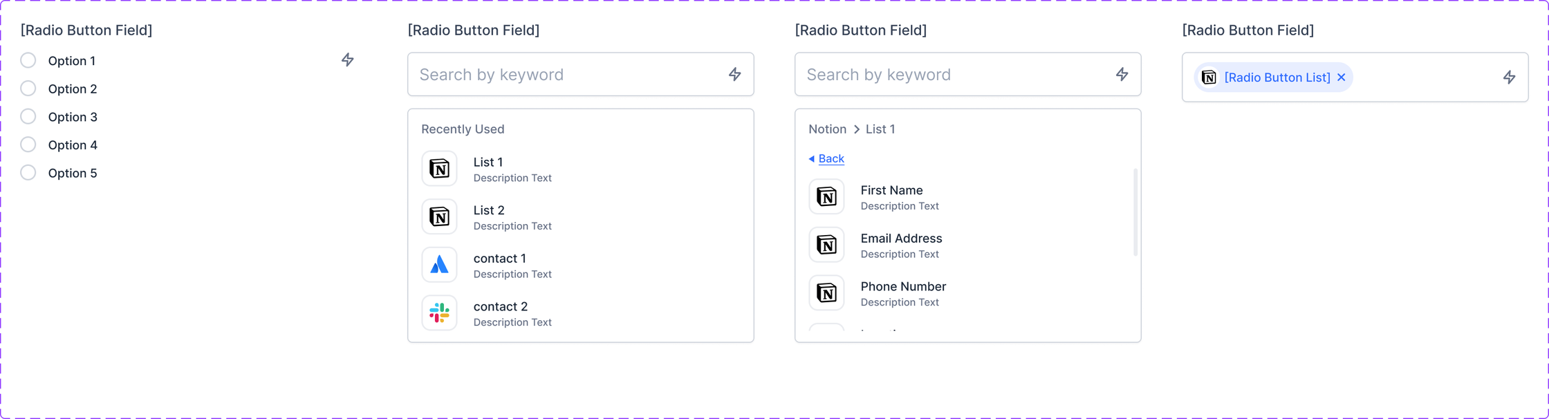 Developer handoff spec: Radio Group