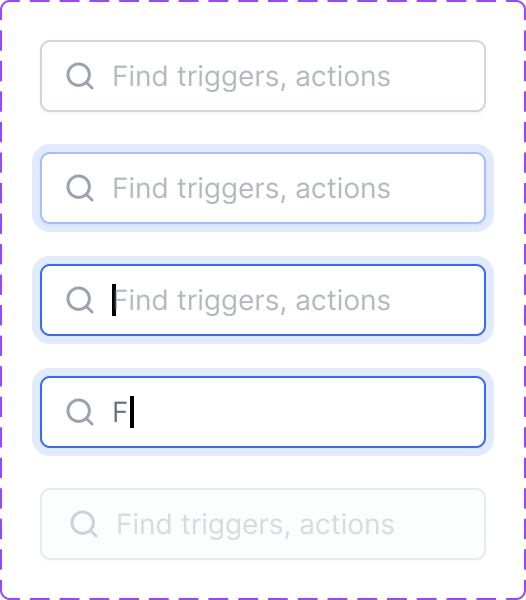 Developer handoff spec: Search Field States