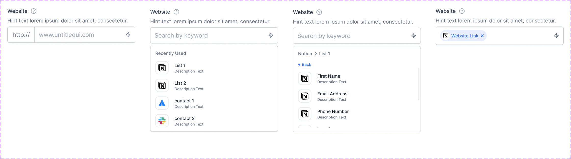 Developer handoff spec: Website