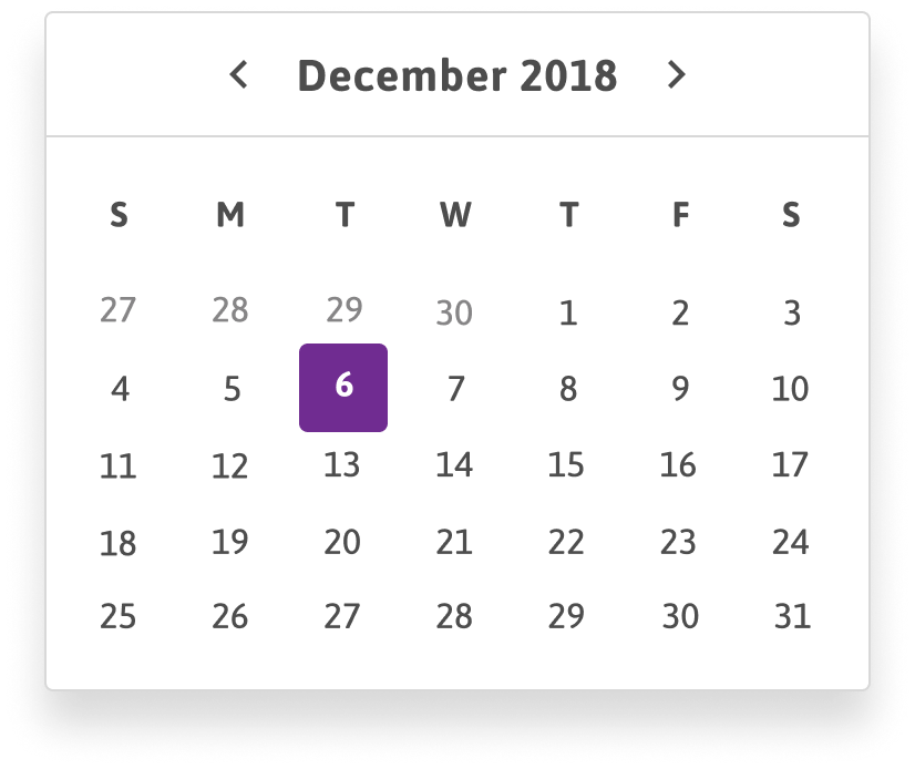Claims date range picker