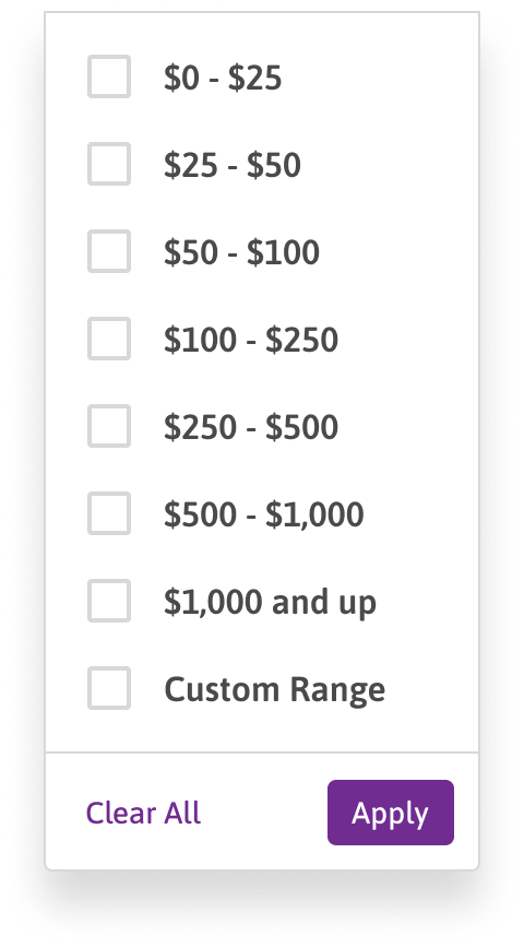 Claims filter, price