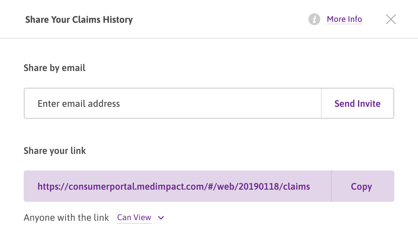Share Claims History
