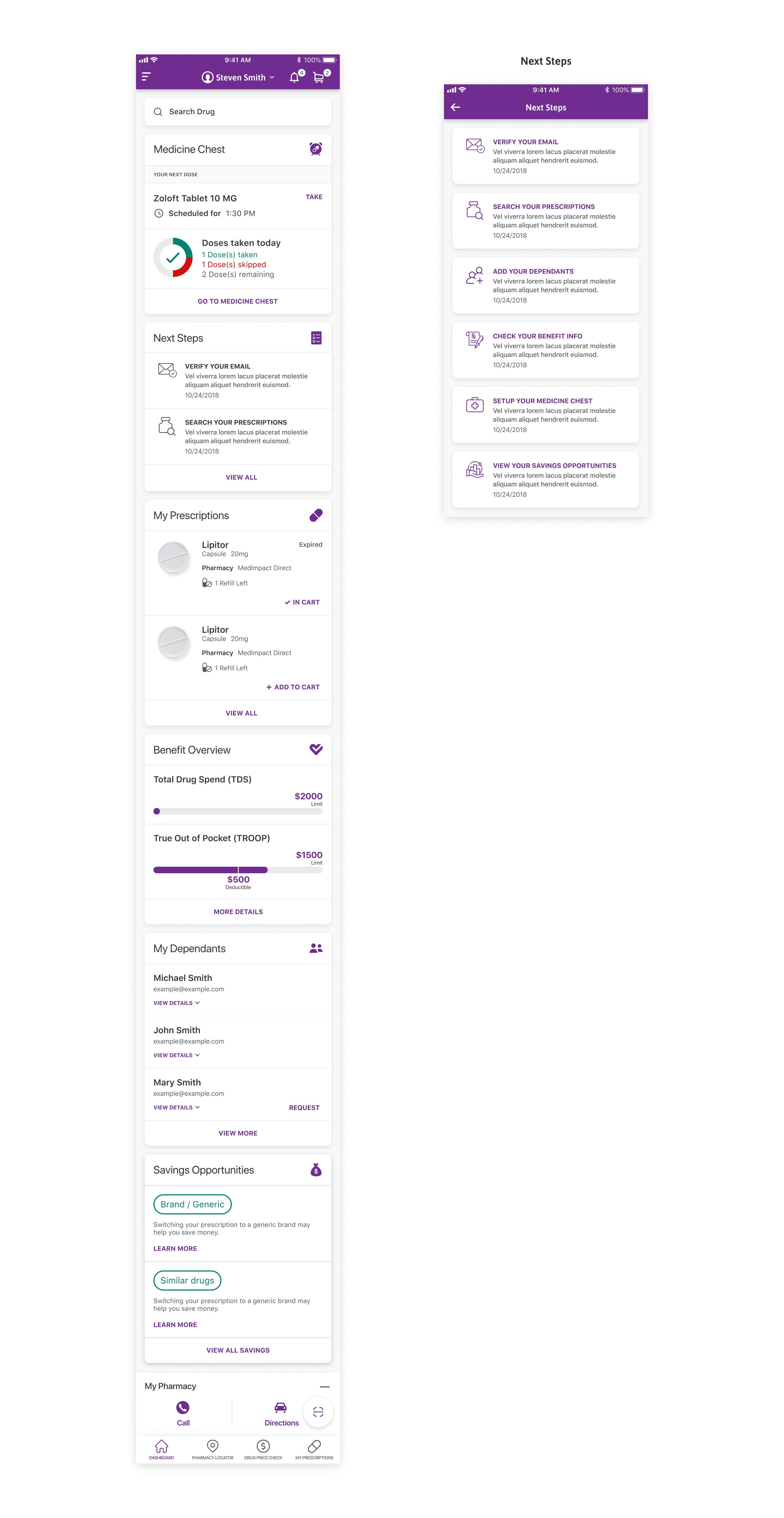 MedImpact developer handoff spec