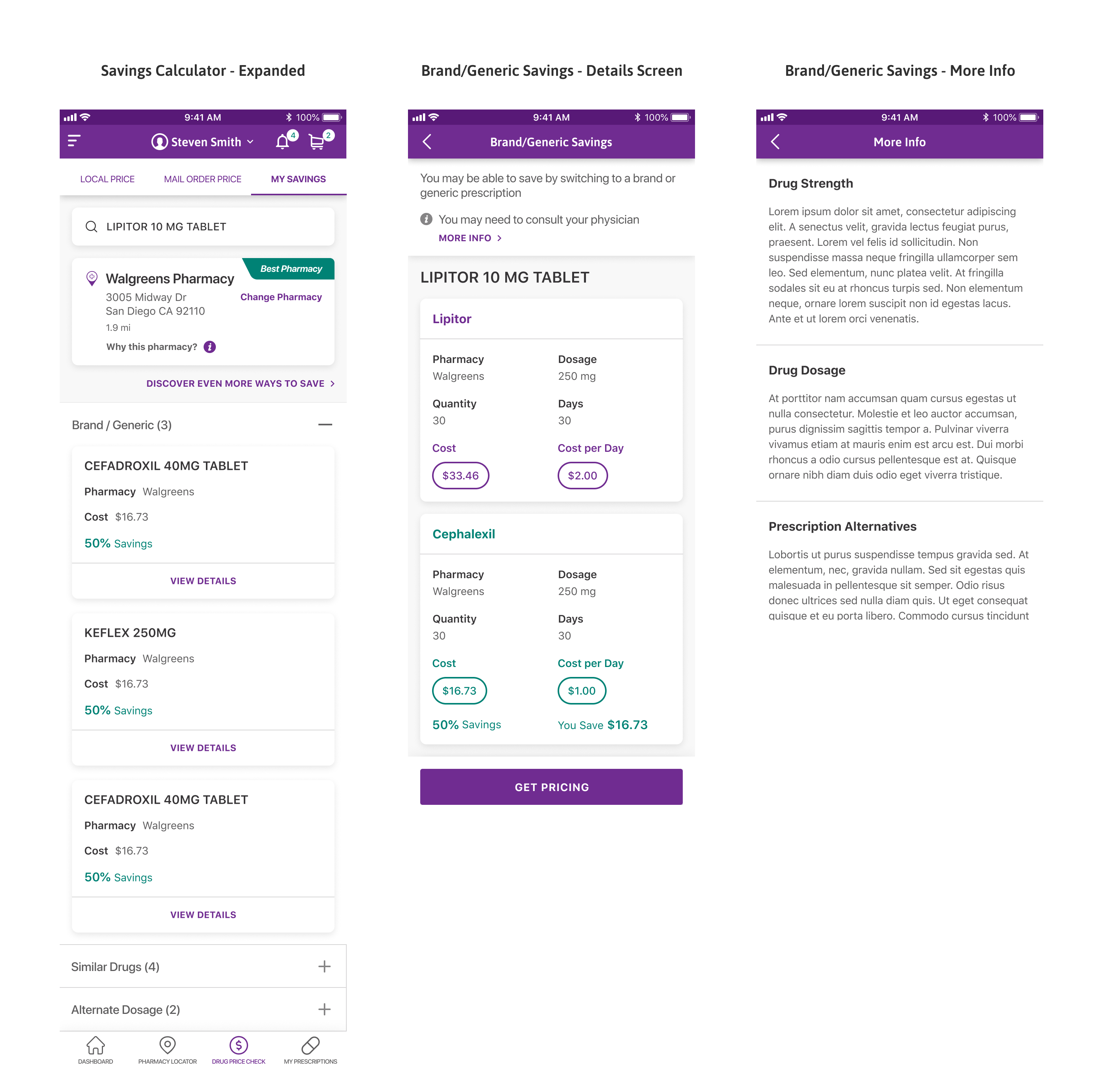 MedImpact developer handoff spec