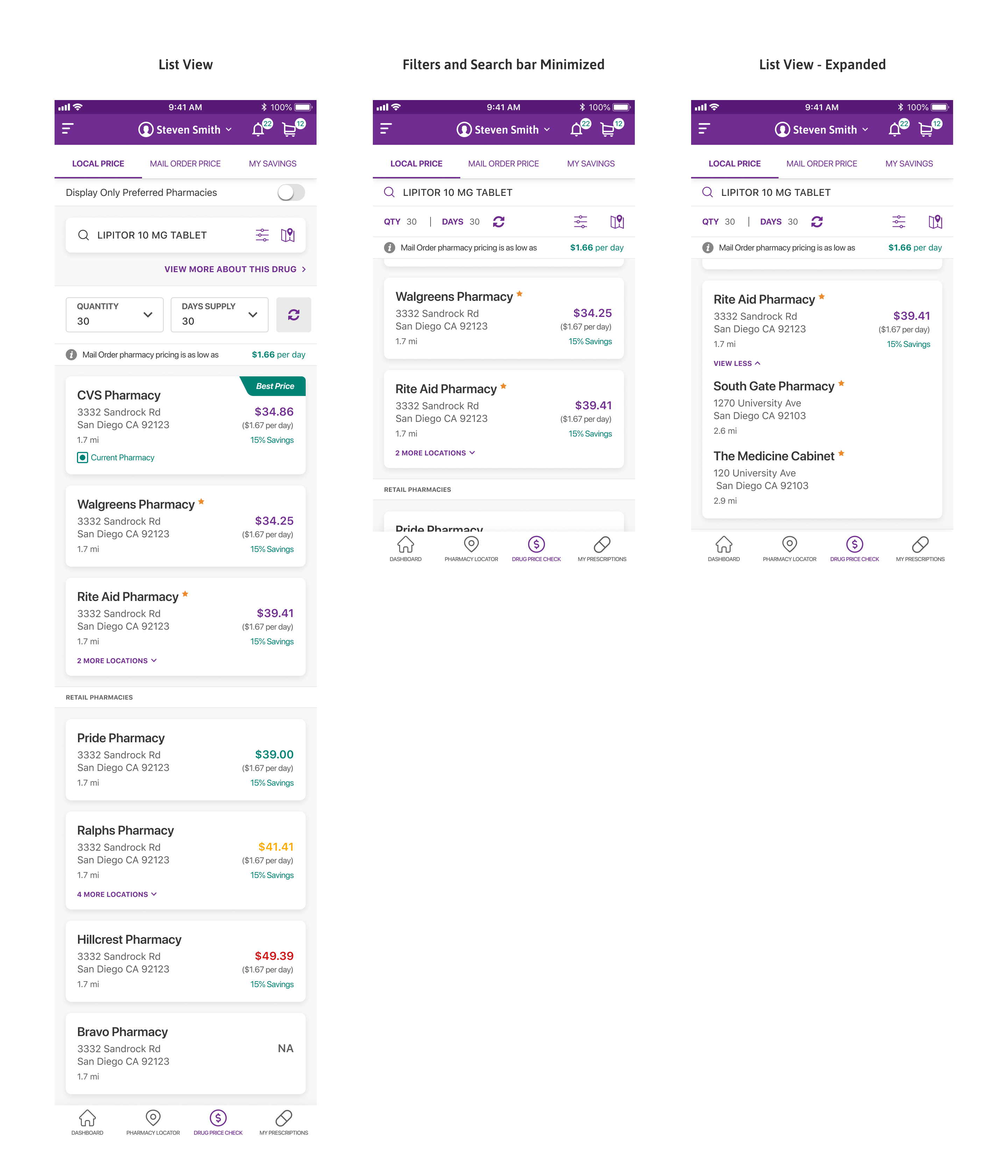 MedImpact developer handoff spec