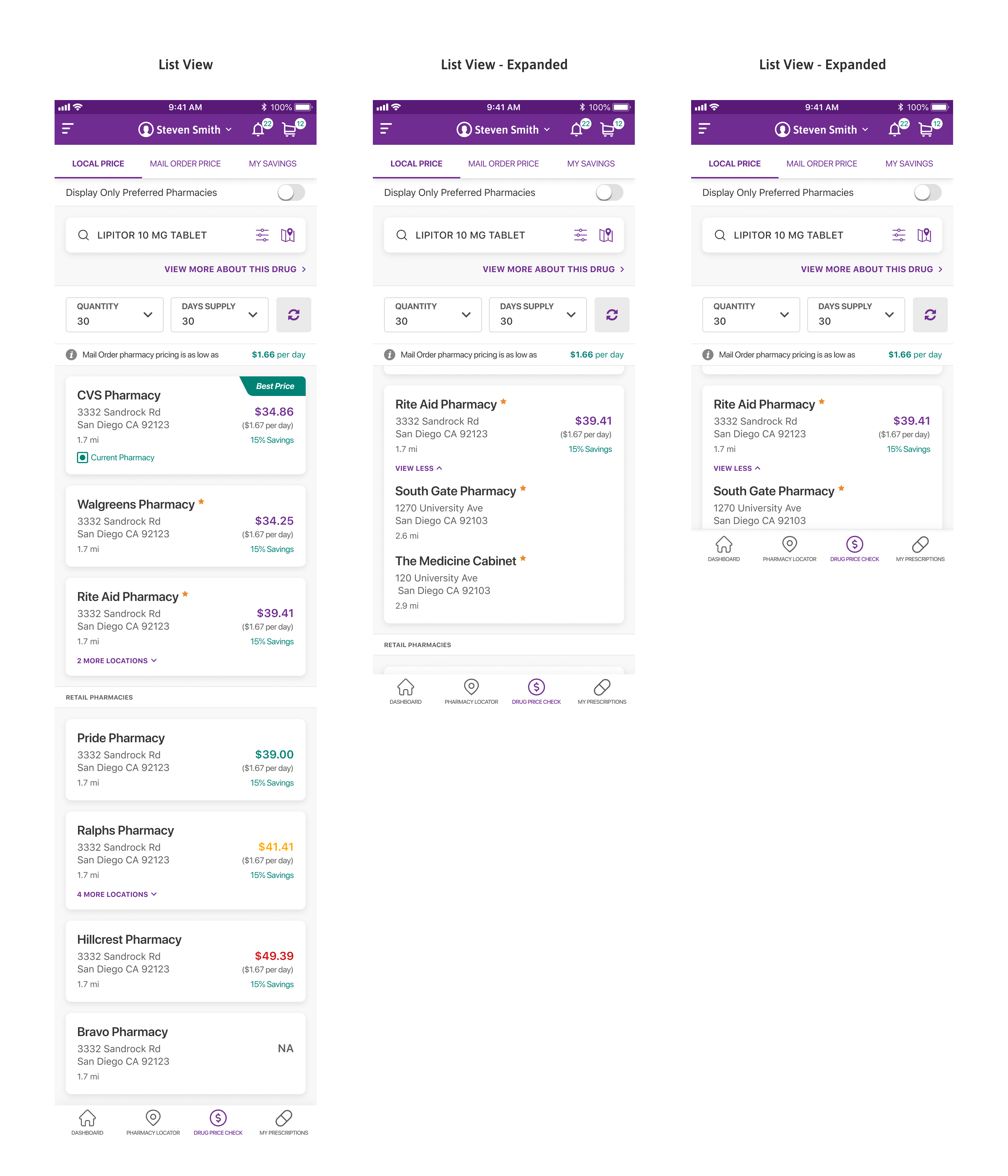MedImpact developer handoff spec
