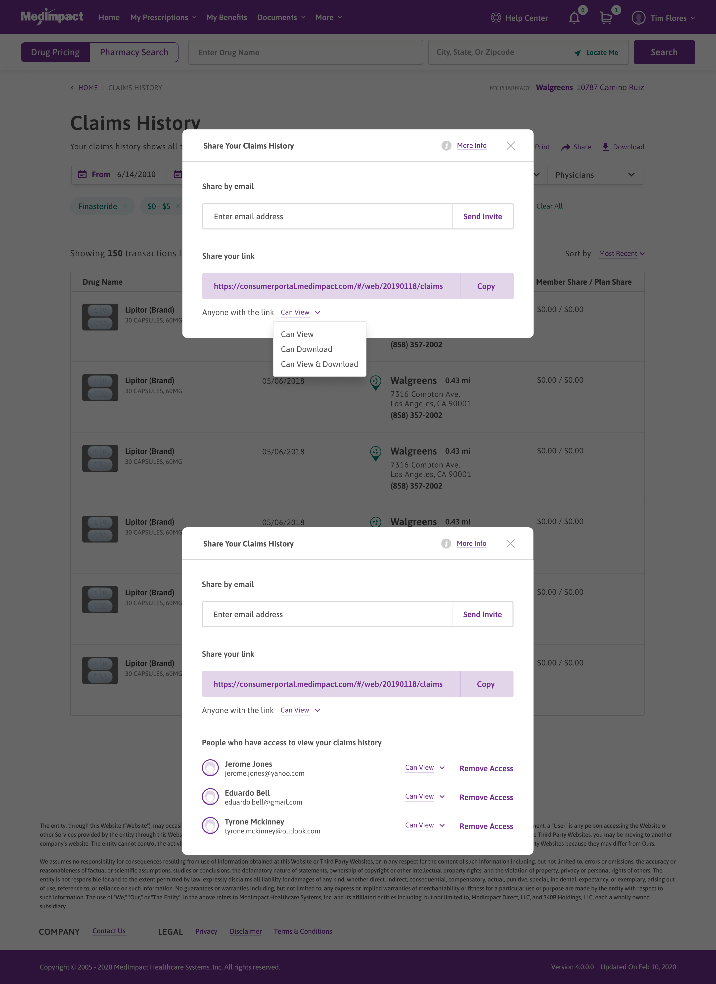 MedImpact developer handoff spec