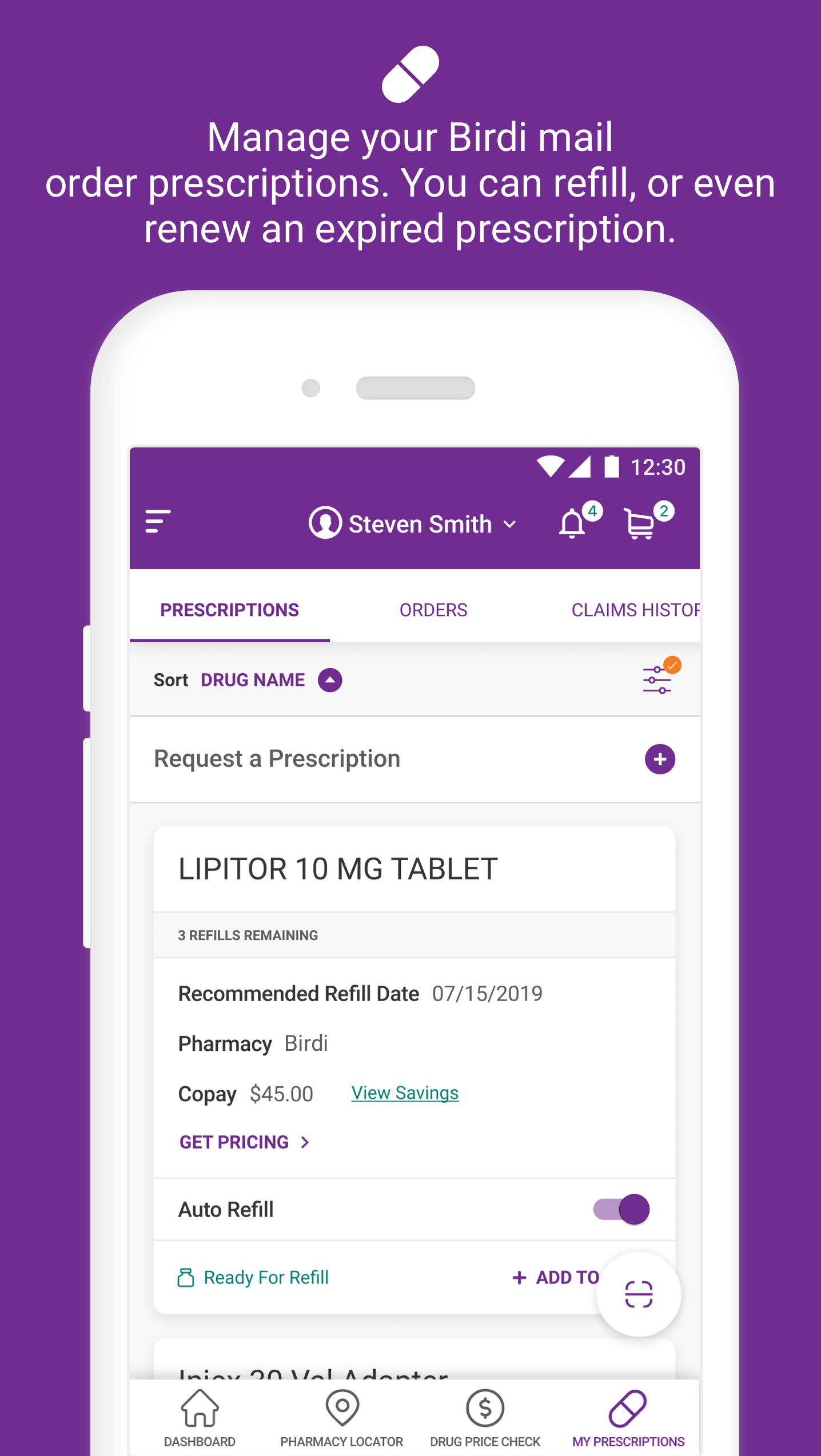 MedImpact mobile app screen 5