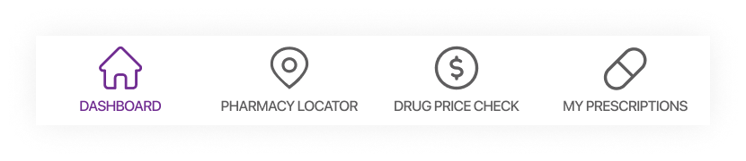 MedImpact mobile footer menu