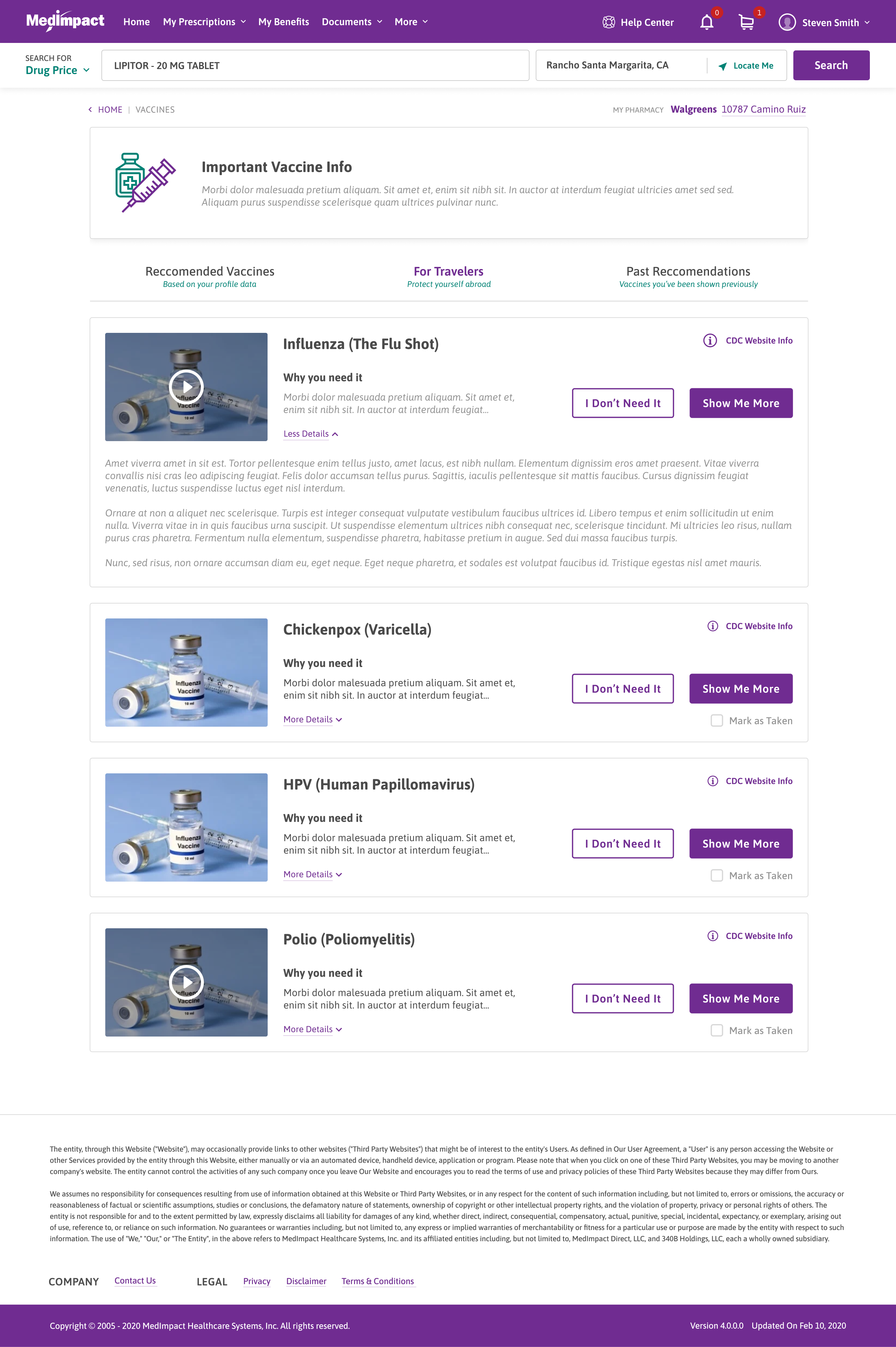 MedImpact Vaccine Module — 16