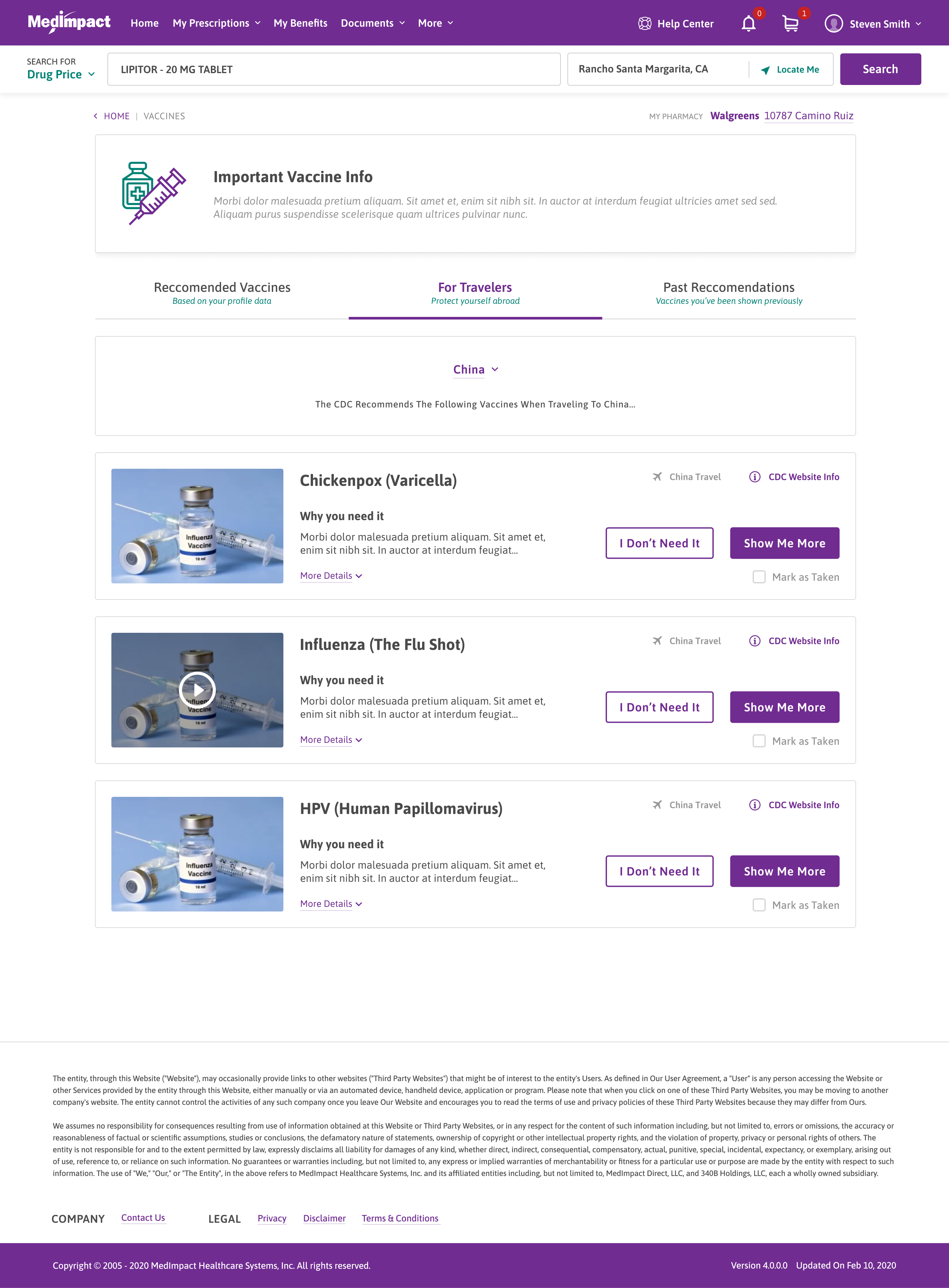 MedImpact Vaccine Module — 22