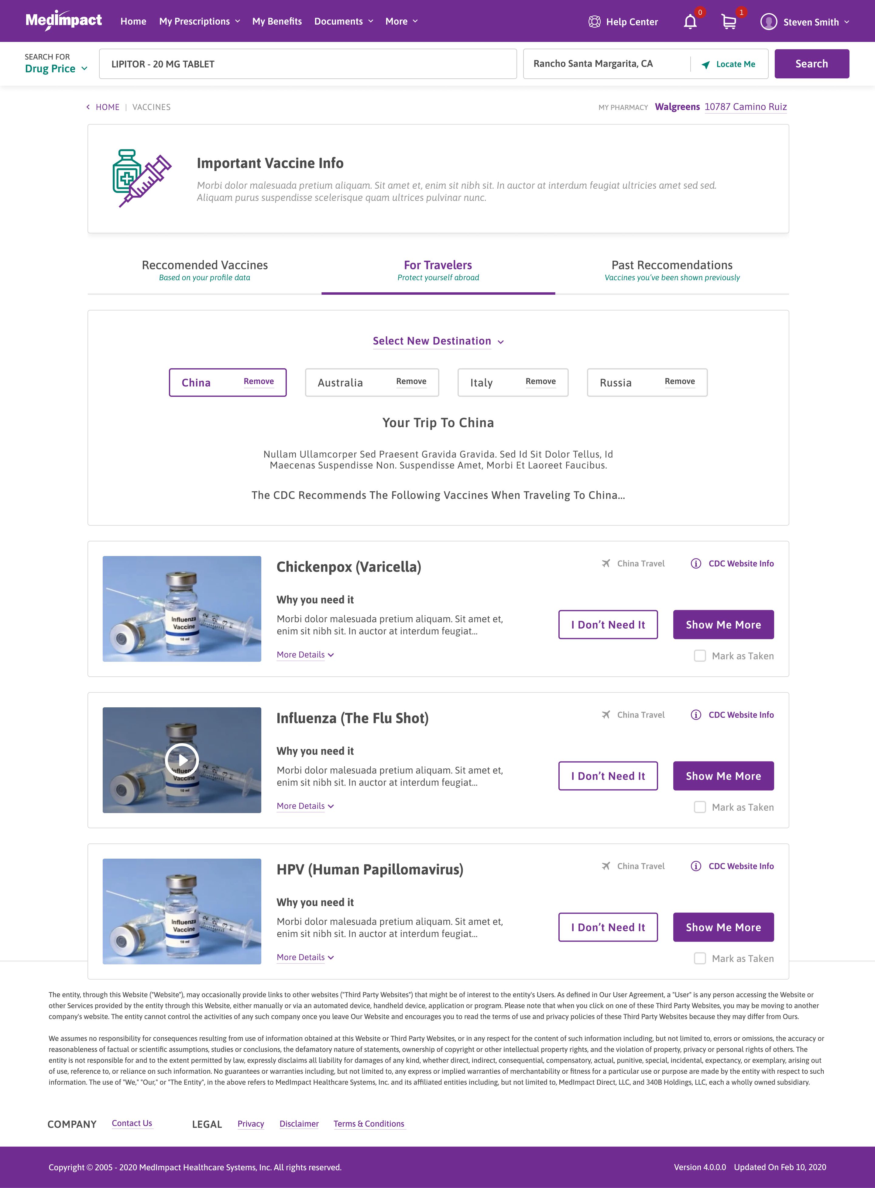 MedImpact Vaccine Module — 30