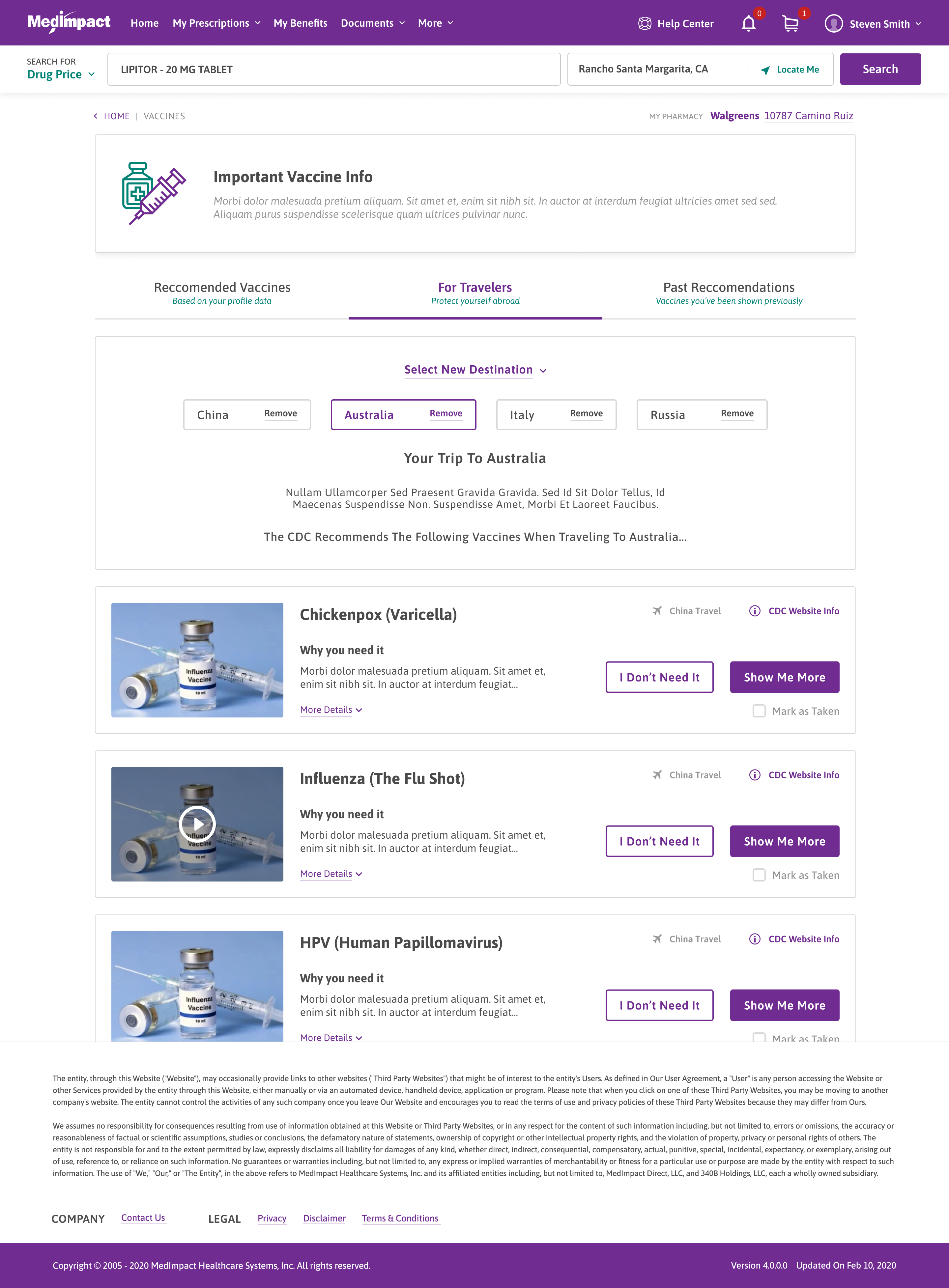 MedImpact Vaccine Module — 31